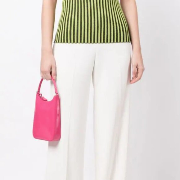 Staud Mini Alec Convertible Leather Top Handle Bag in Blossom - Picture 3 of 8